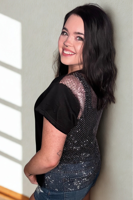 Leave A Little Sparkle Top