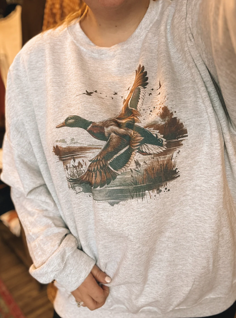 Vintage Duck Mallard Graphic Tshirt or Crewneck