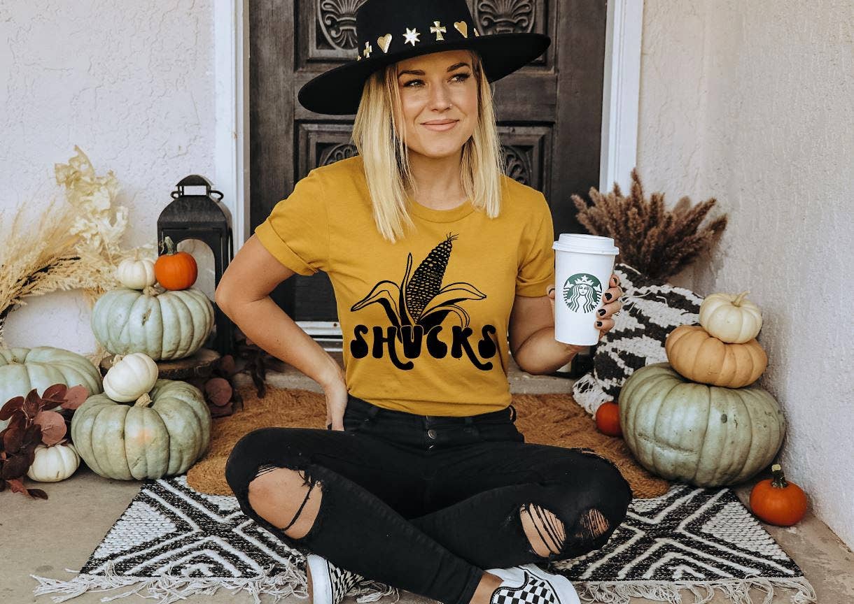 Shucks - Mustard Unisex Short Sleeve Tee