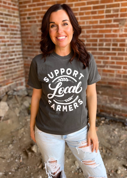 SUPPORT LOCAL FARMERS Graphic Tee
