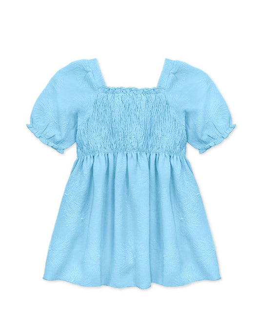 Girl's Fashion Top w/ Puff Sleeve Blue
