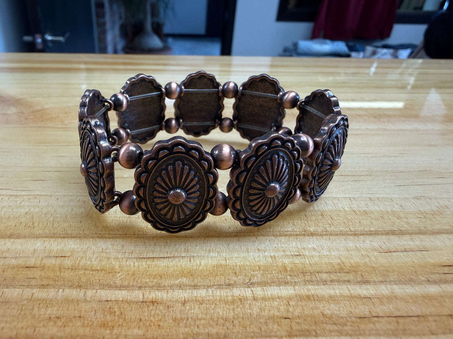 Faux Copper Concho bracelet