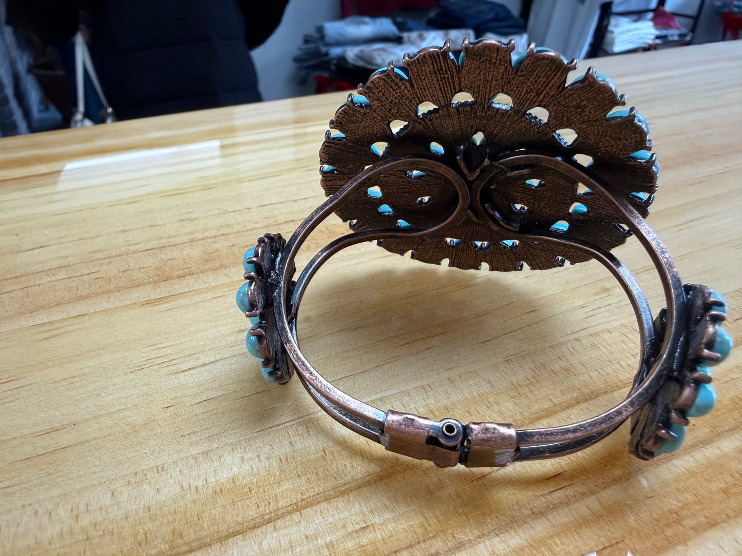 Faux Copper Turquoise Cuff