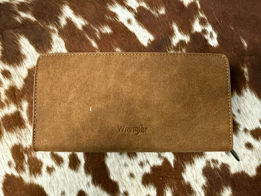 Wrangler Western Floral Tooled RFID Wallet