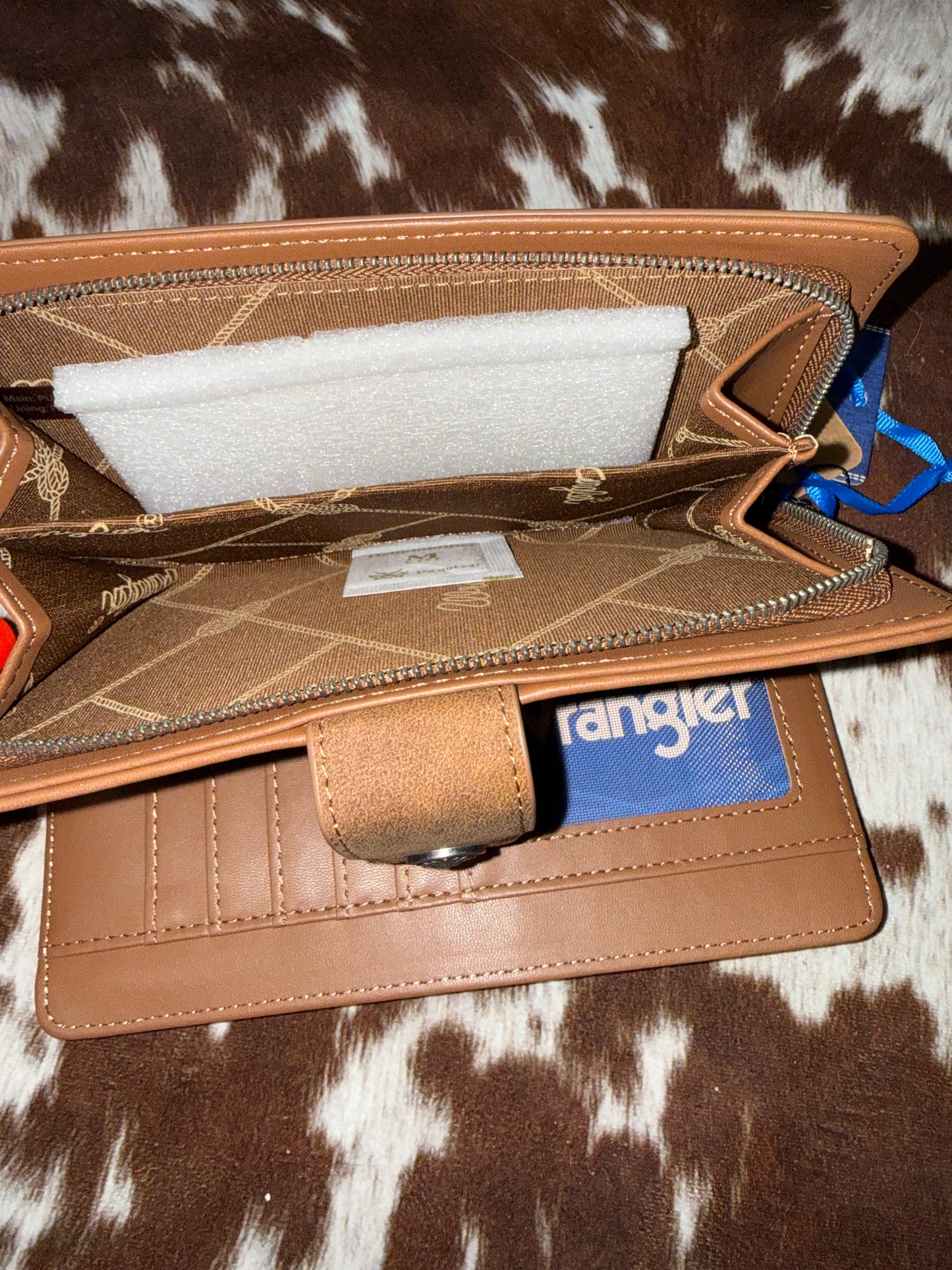 Wrangler Western Floral Tooled RFID Wallet