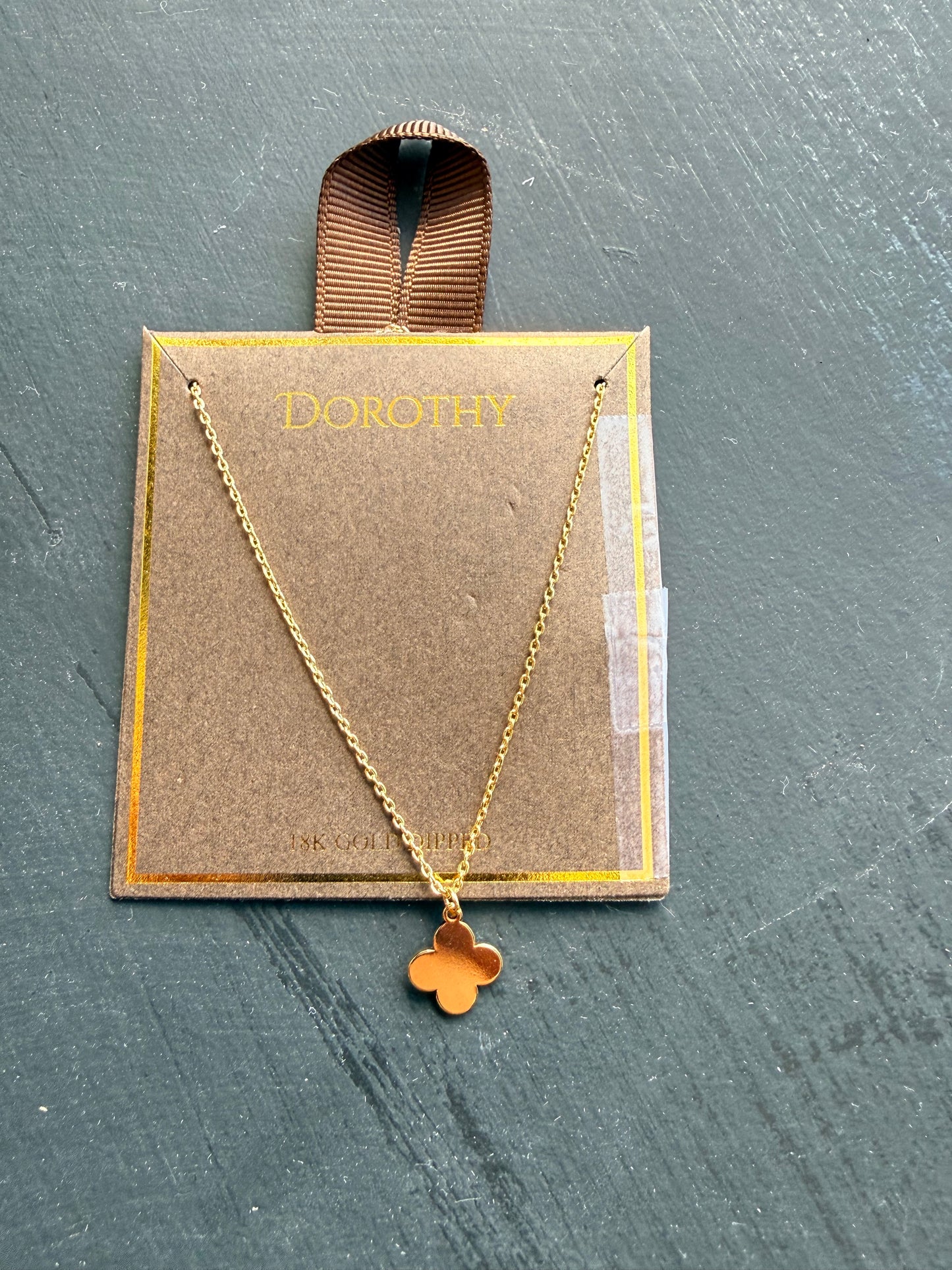 Golden Clover Necklace