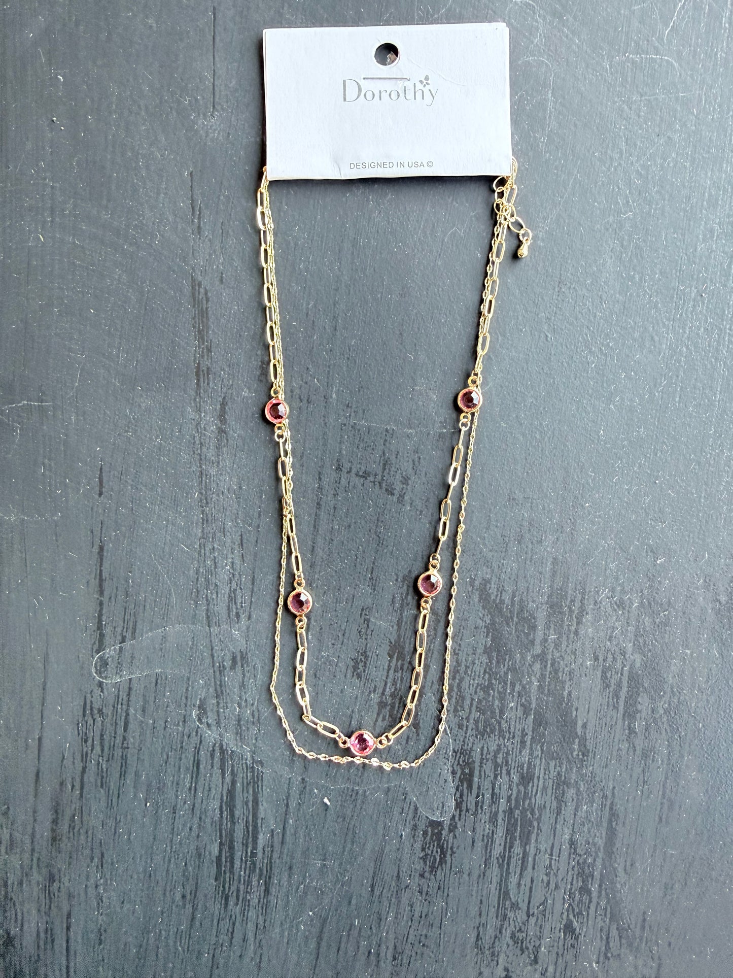 Layered Luxe Stone Necklace