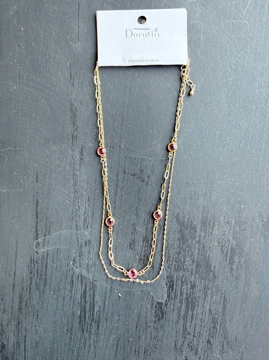 Layered Luxe Stone Necklace