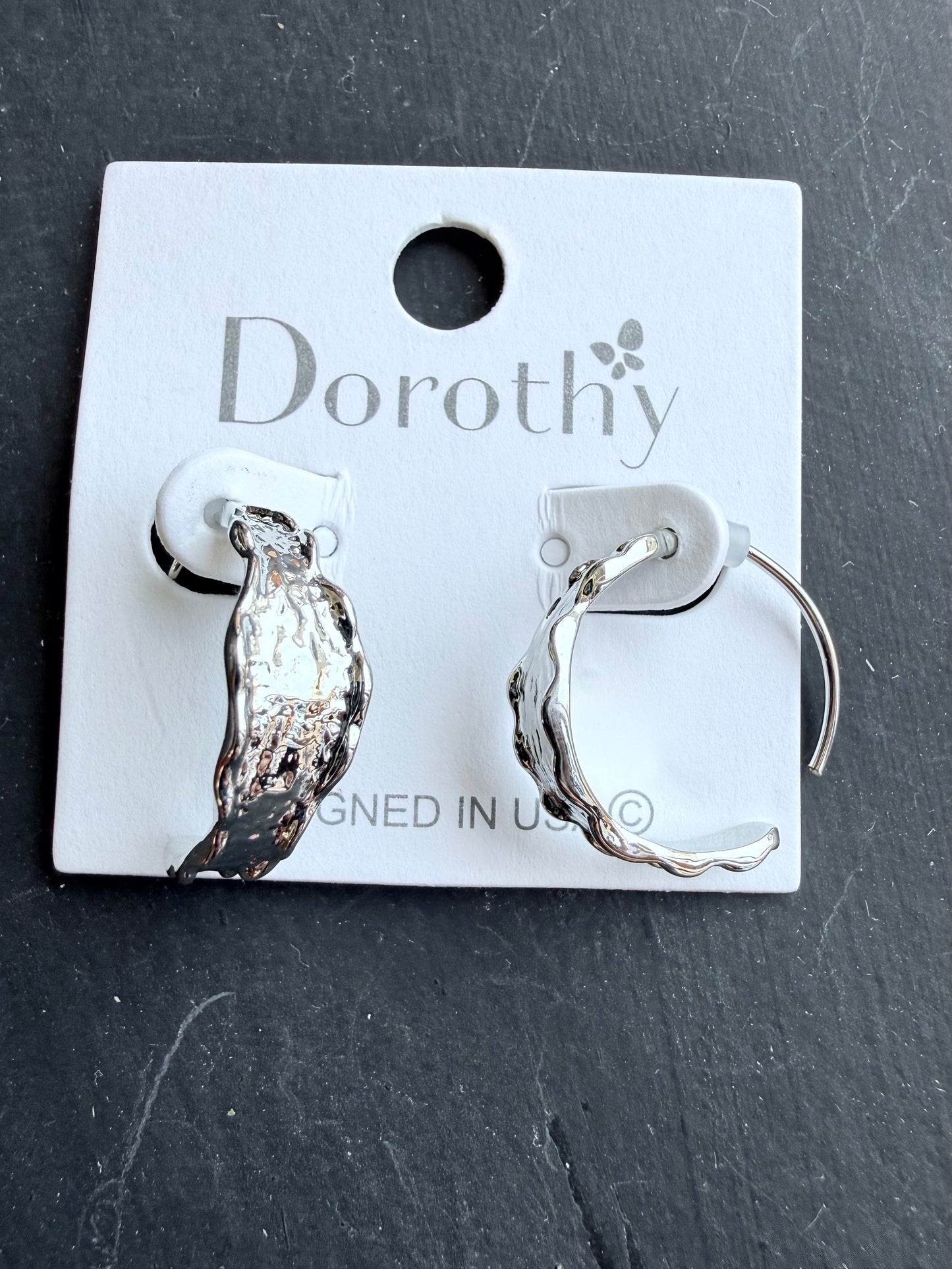 Molten Hoop Earrings