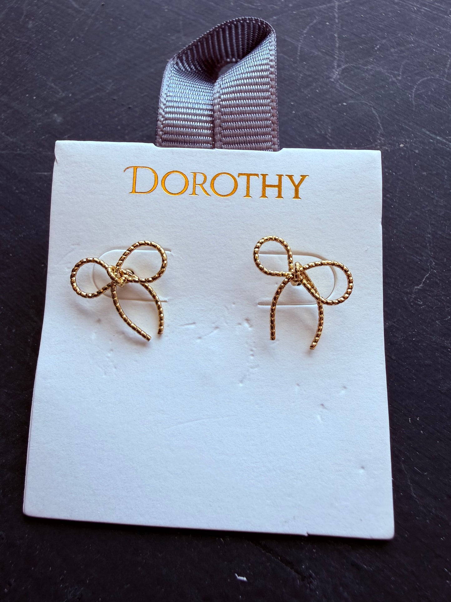 Golden Hour Bow Studs