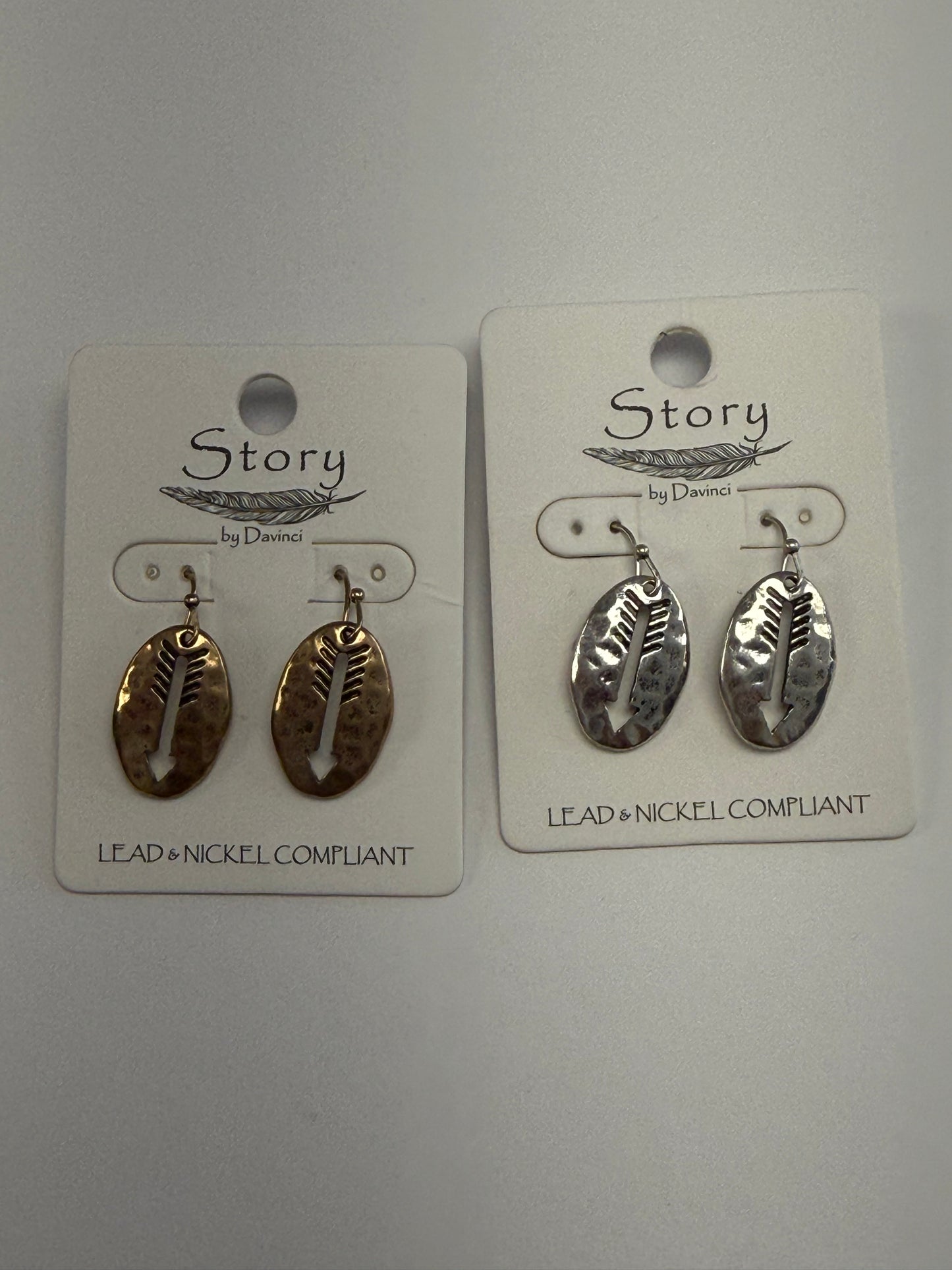 Arrowhead Cutout Drop Earrings
