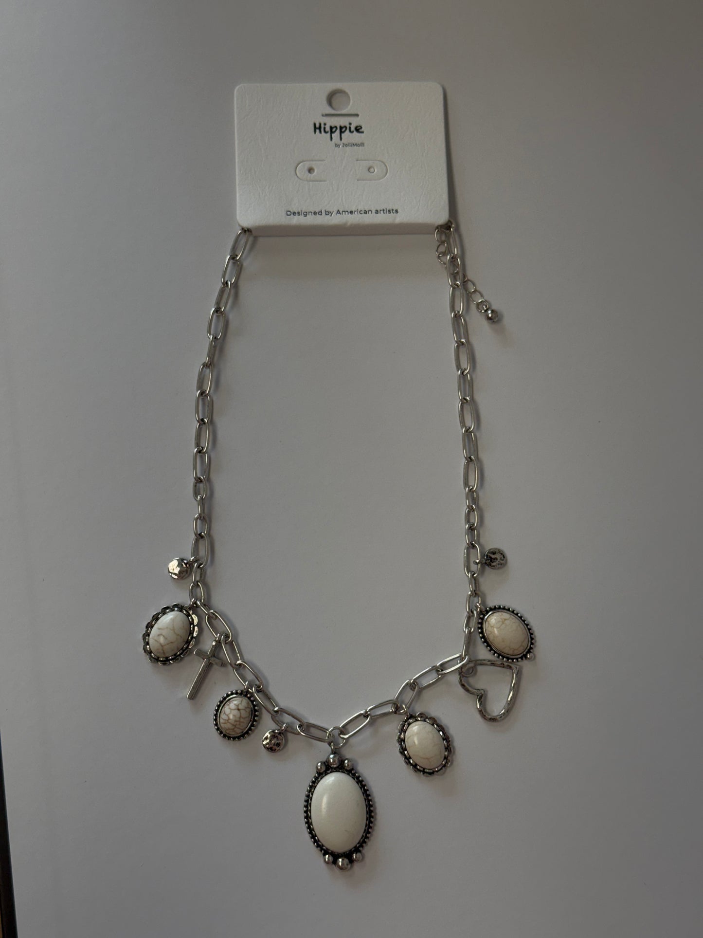 Ivory Stone Charm Necklace