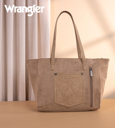 Wrangler Vintage Floral Printed Large Tote Bag - Khaki