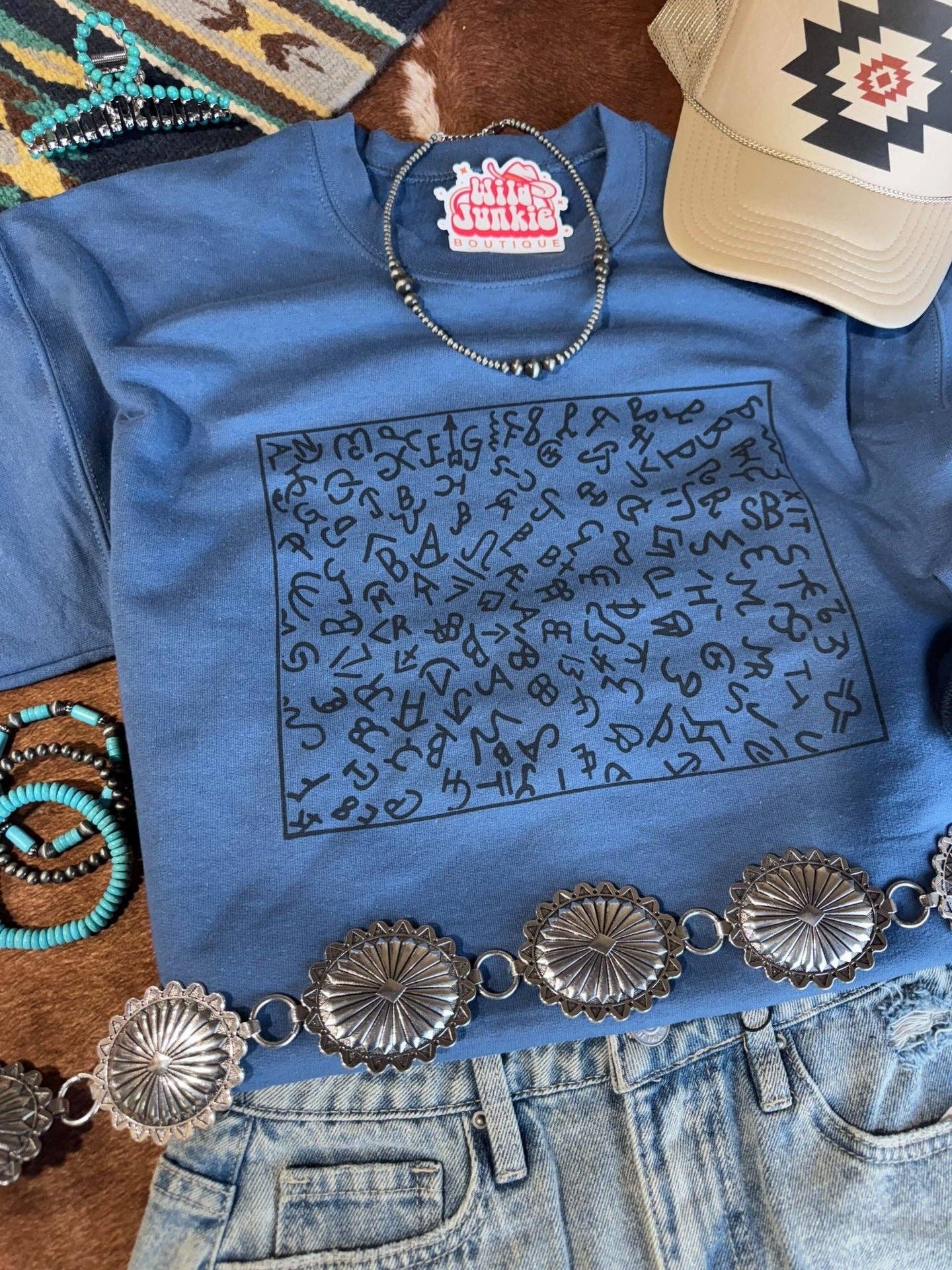 Cattle Brands Graphic Sweatshirt