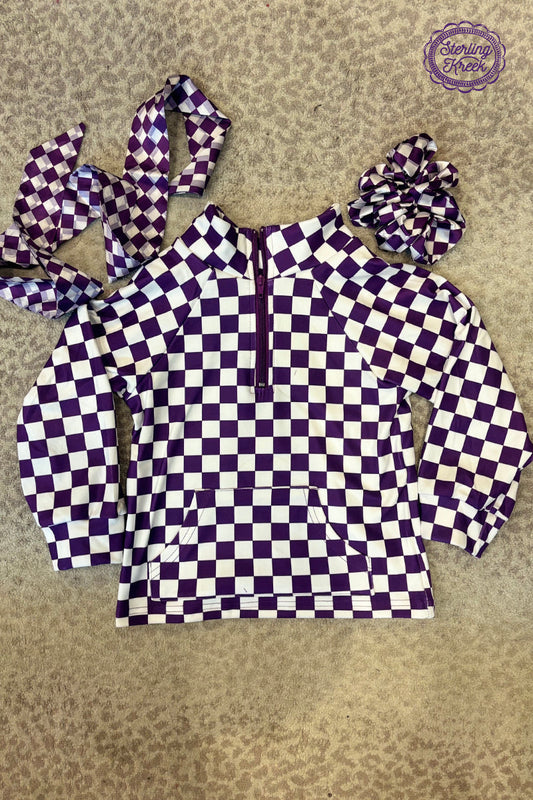 Mini Pep Rally Pullover - Purple
