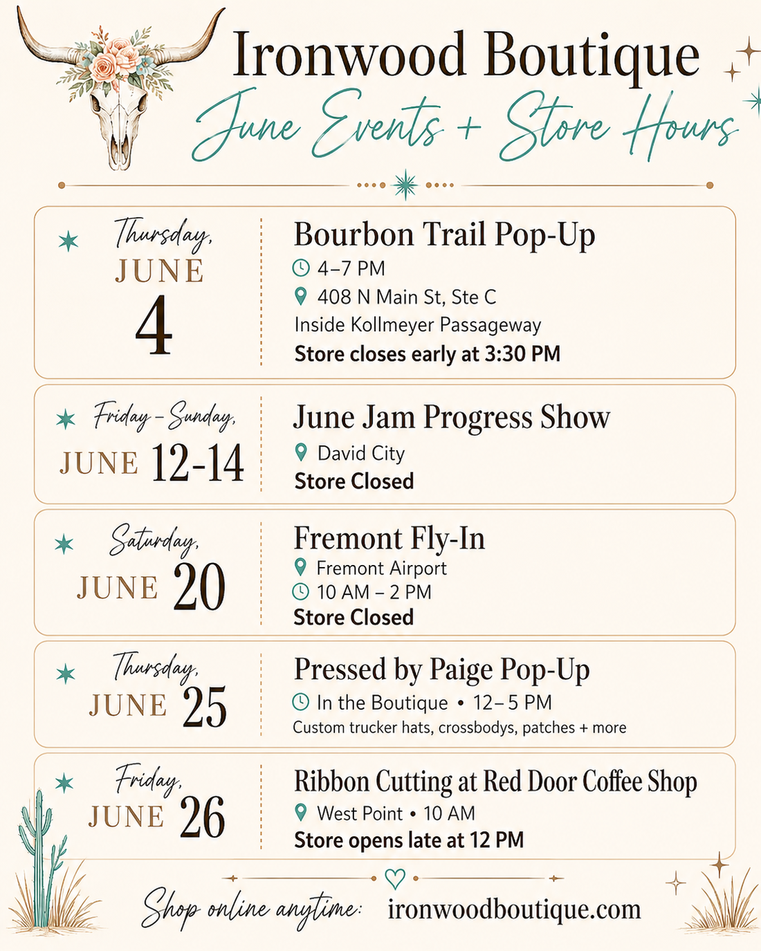 Mark Your Calendars: Summer Events Are Coming