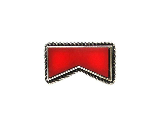 Western Red Cigarette Cuff Ring