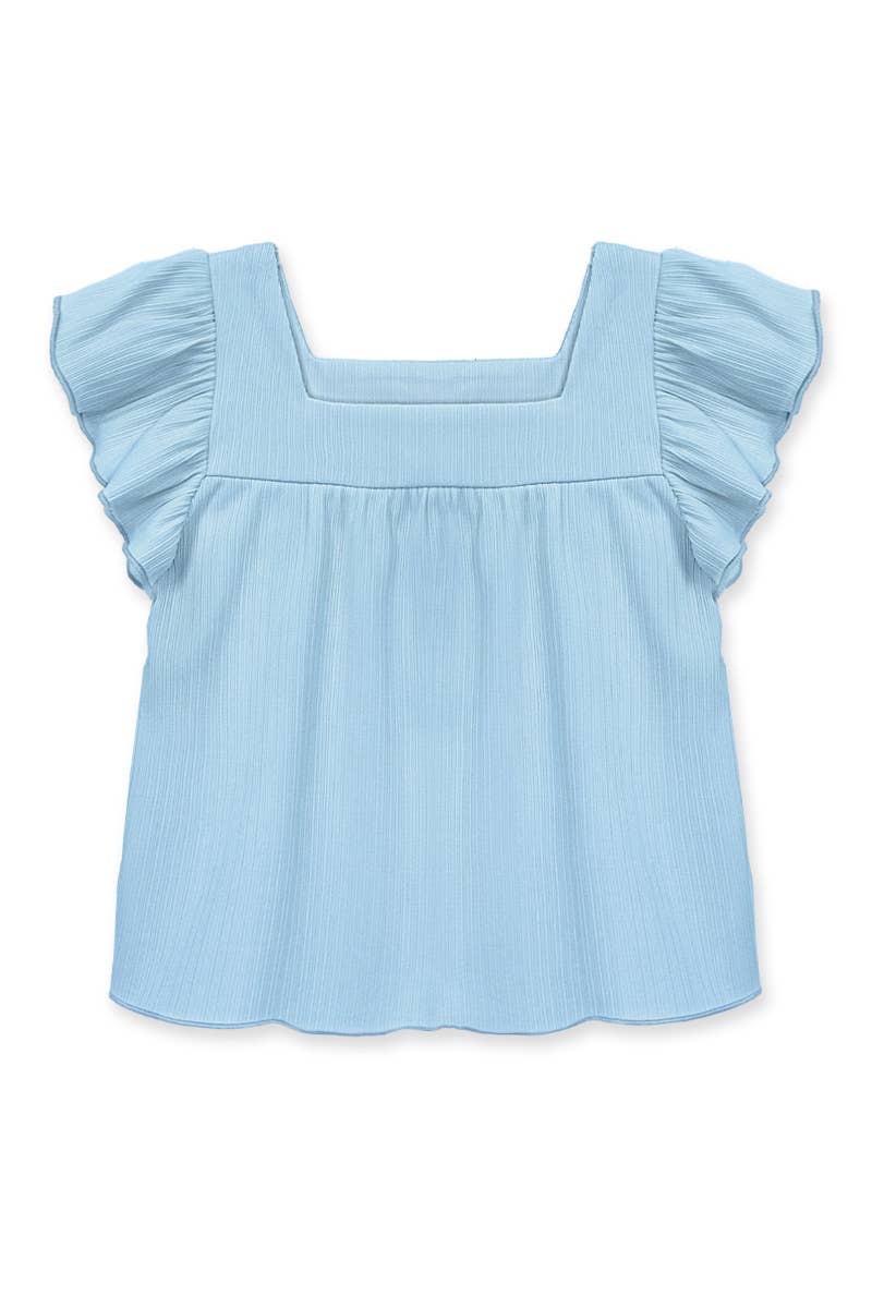 Girl's Fashion Top w/ Square Neckline