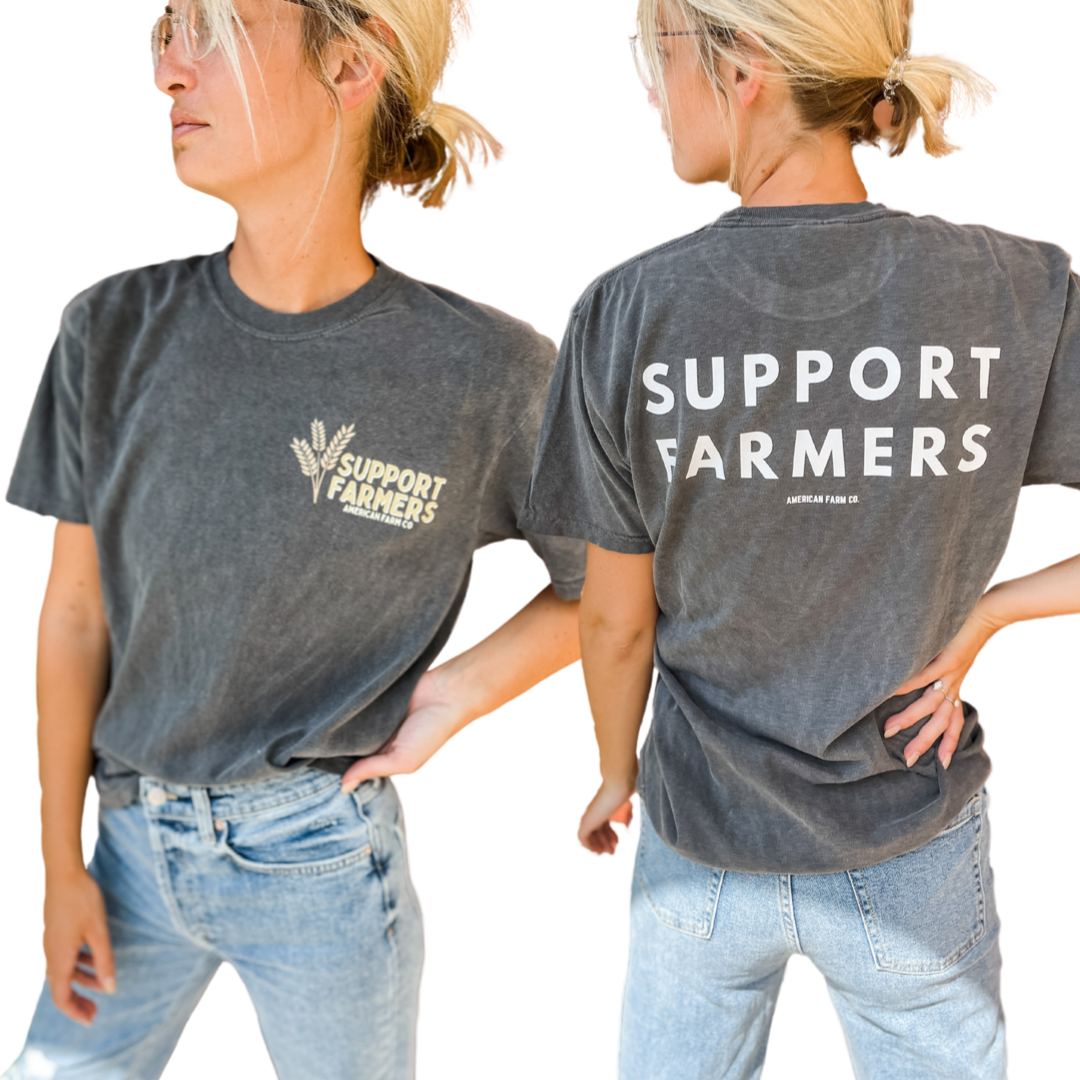 Western ‘Support Farmers’ Wheat Unisex Graphic Tee