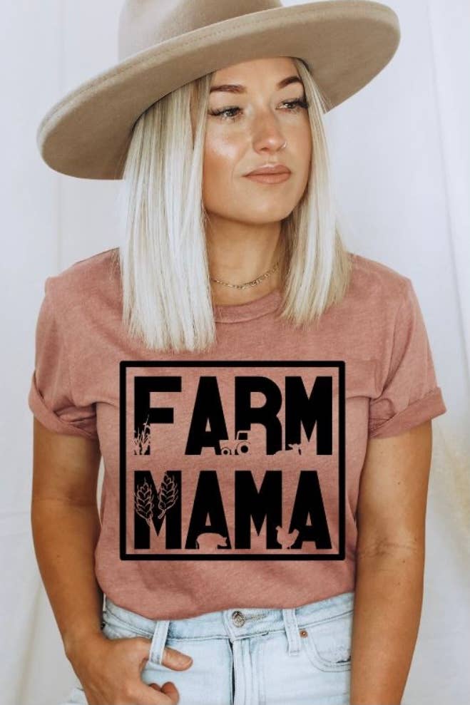 Farm Mama - White Short Sleeve Unisex Tee