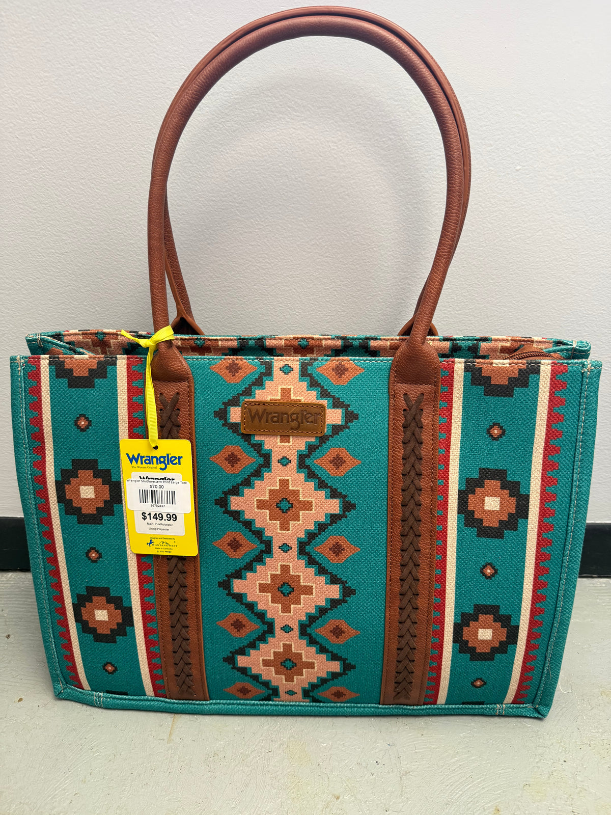 Wrangler Southwestern Print Large Tote