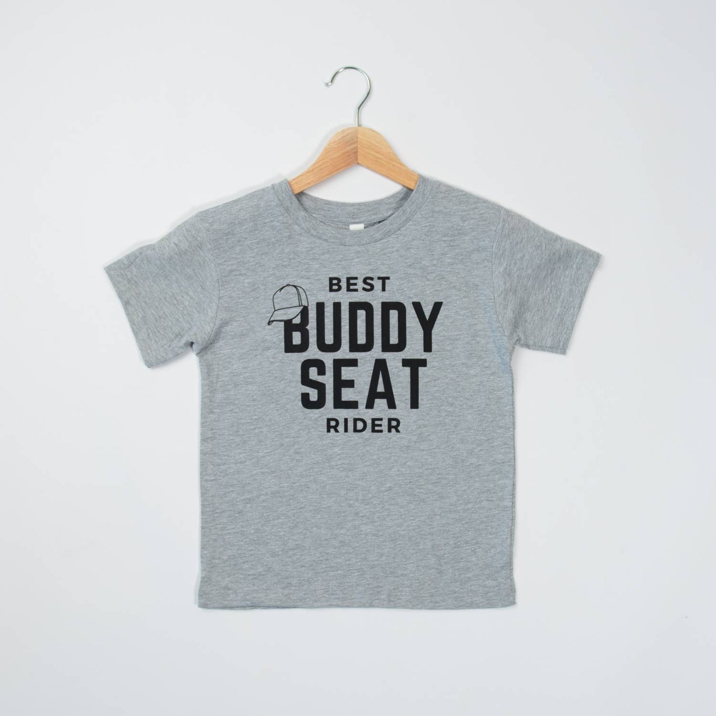 Western ‘Best Buddy Seat Rider’ Youth/Toddler Grey Tee