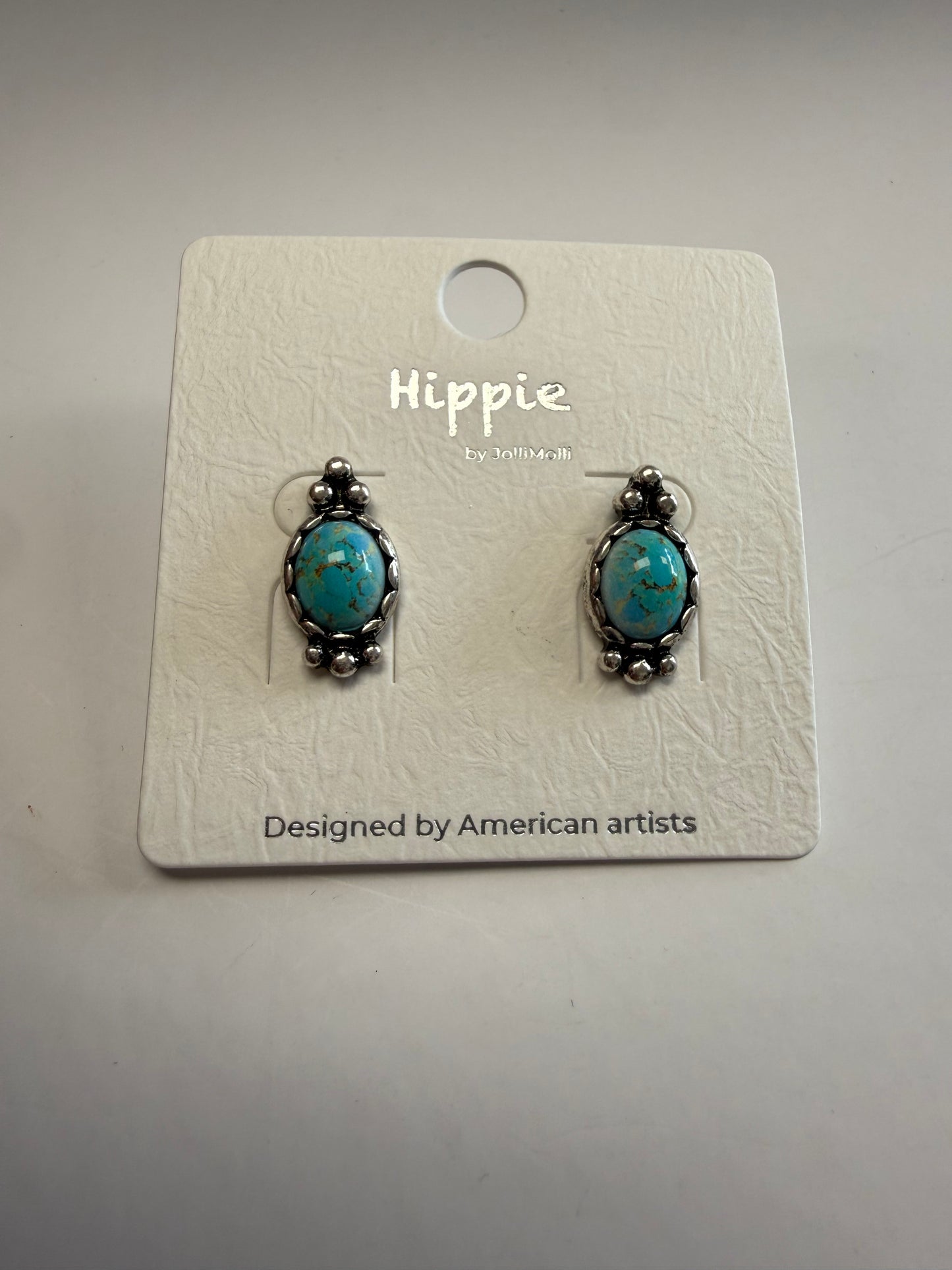 Turquoise Trail Stud Earrings