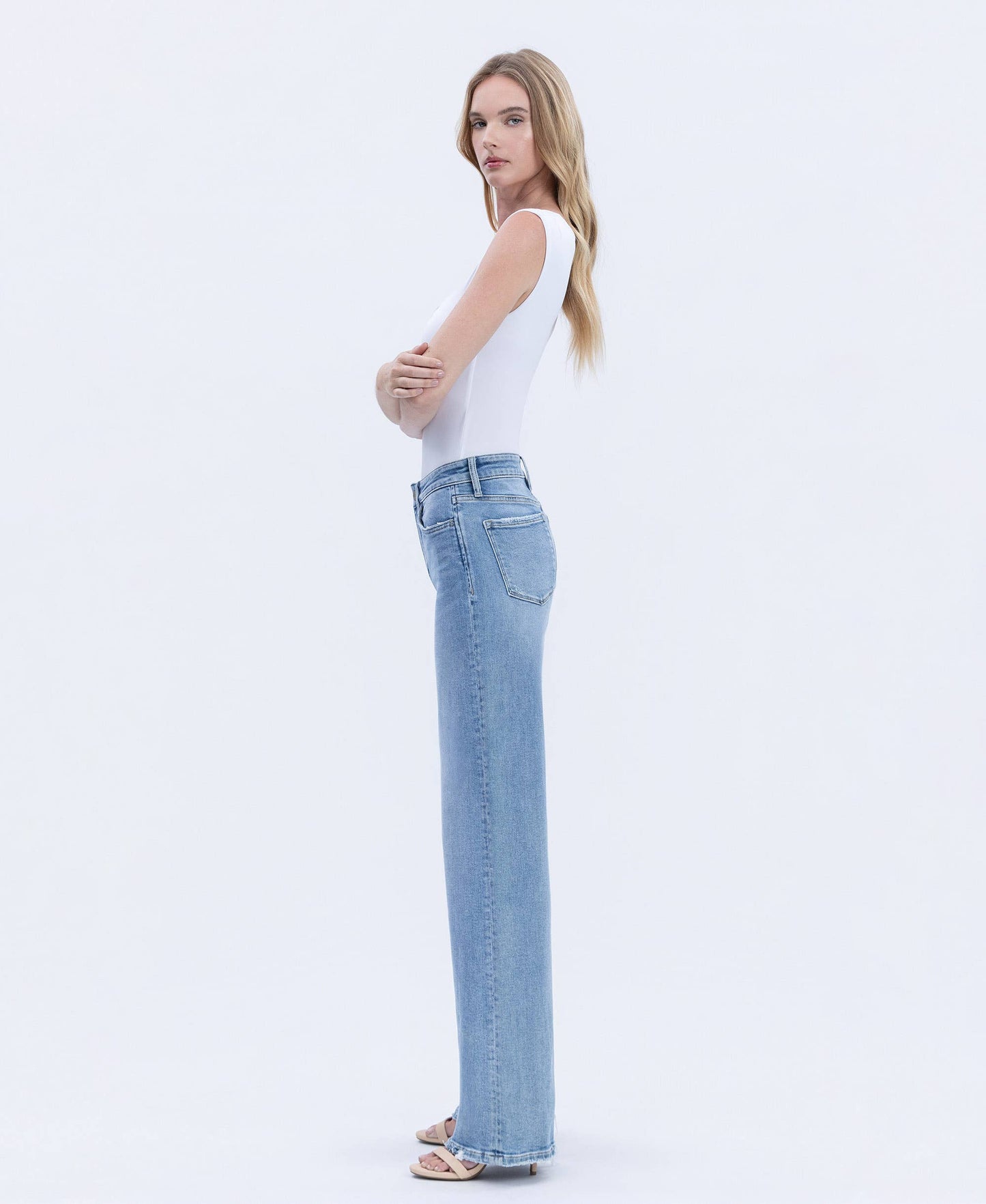 Vervet HIGH RISE FULL LENGTH WIDE JEANS
