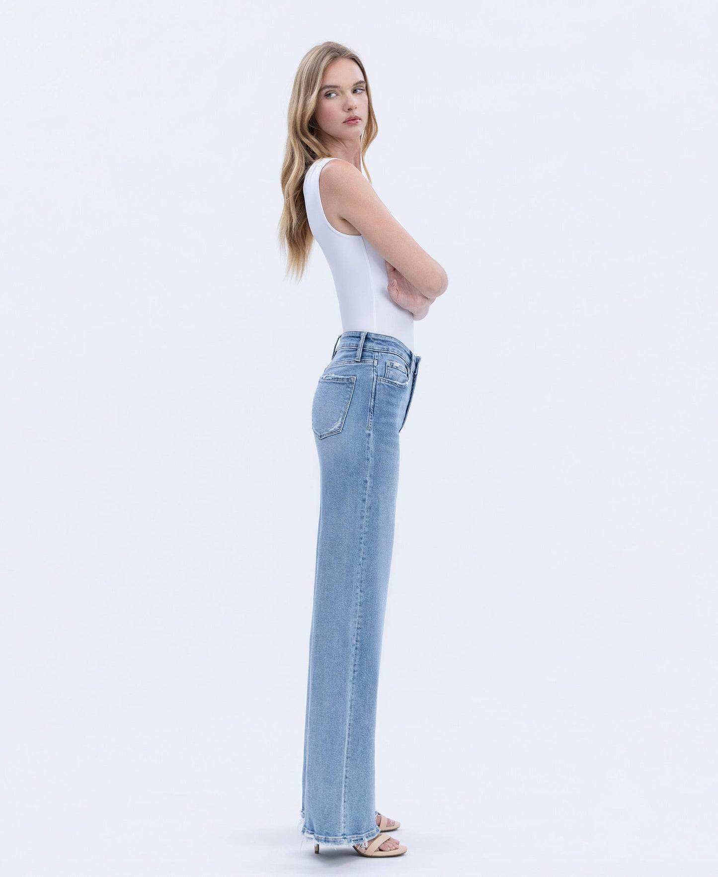 Vervet HIGH RISE FULL LENGTH WIDE JEANS