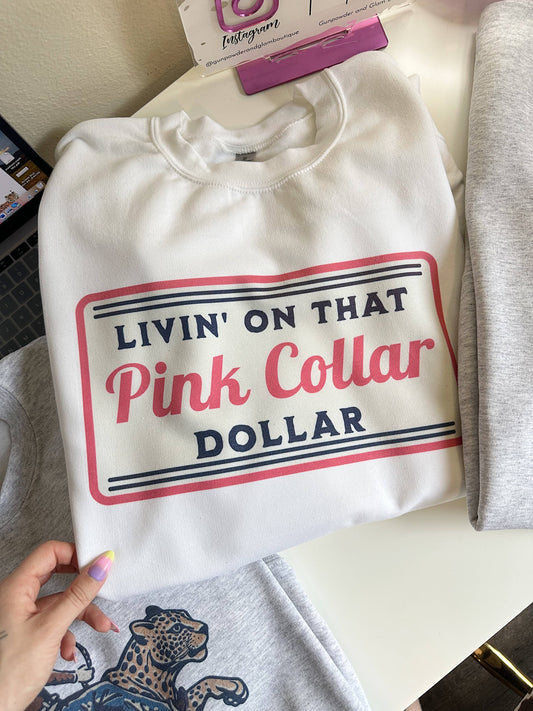 Pink Collar Dollar Tee
