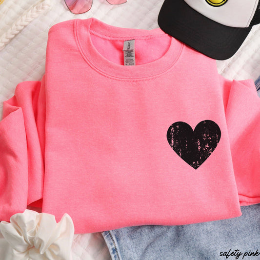 Pocket Heart Valentine's Day Sweatshirt
