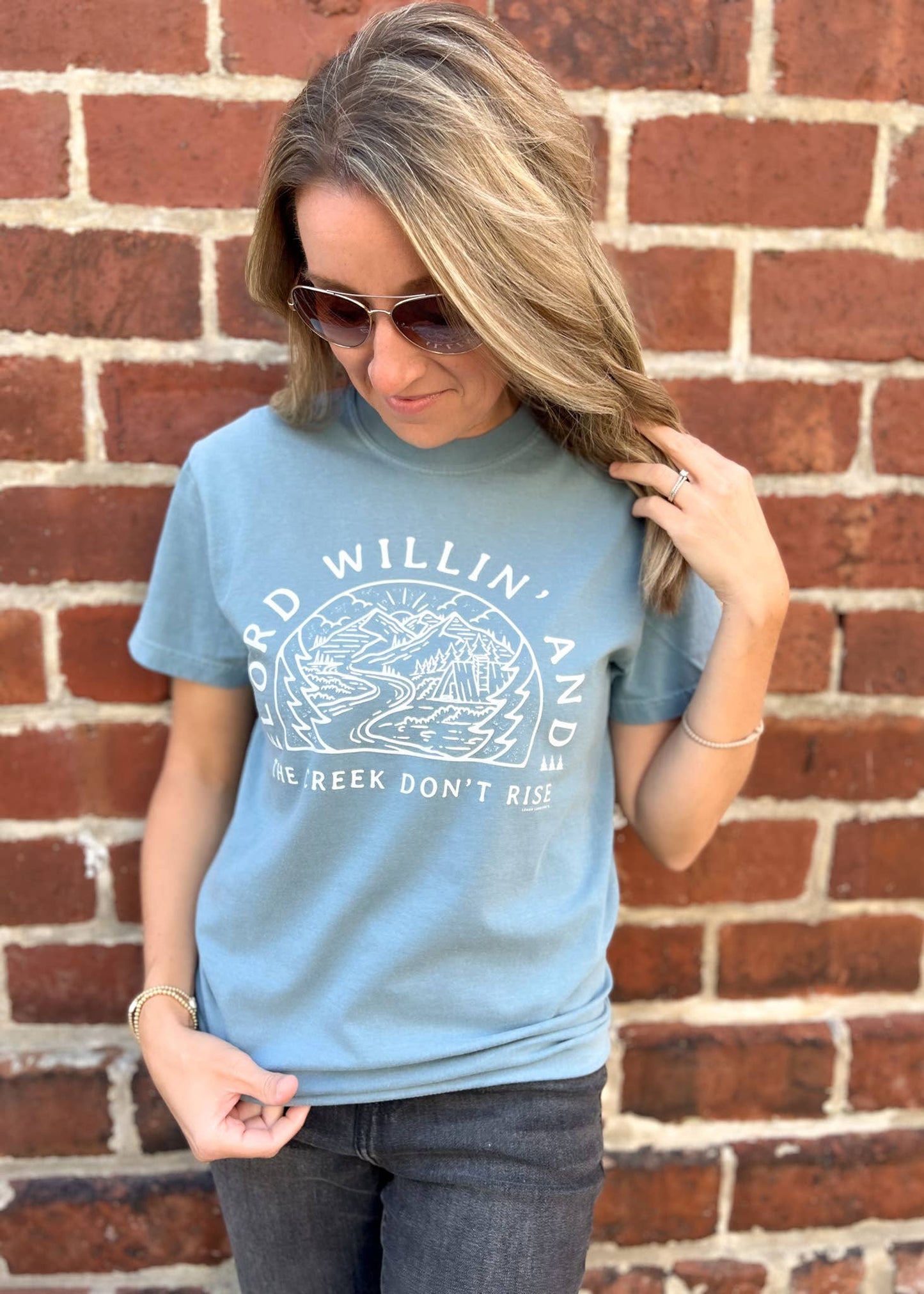 LORD WILLIN' - Comfort Color Graphic Tee  