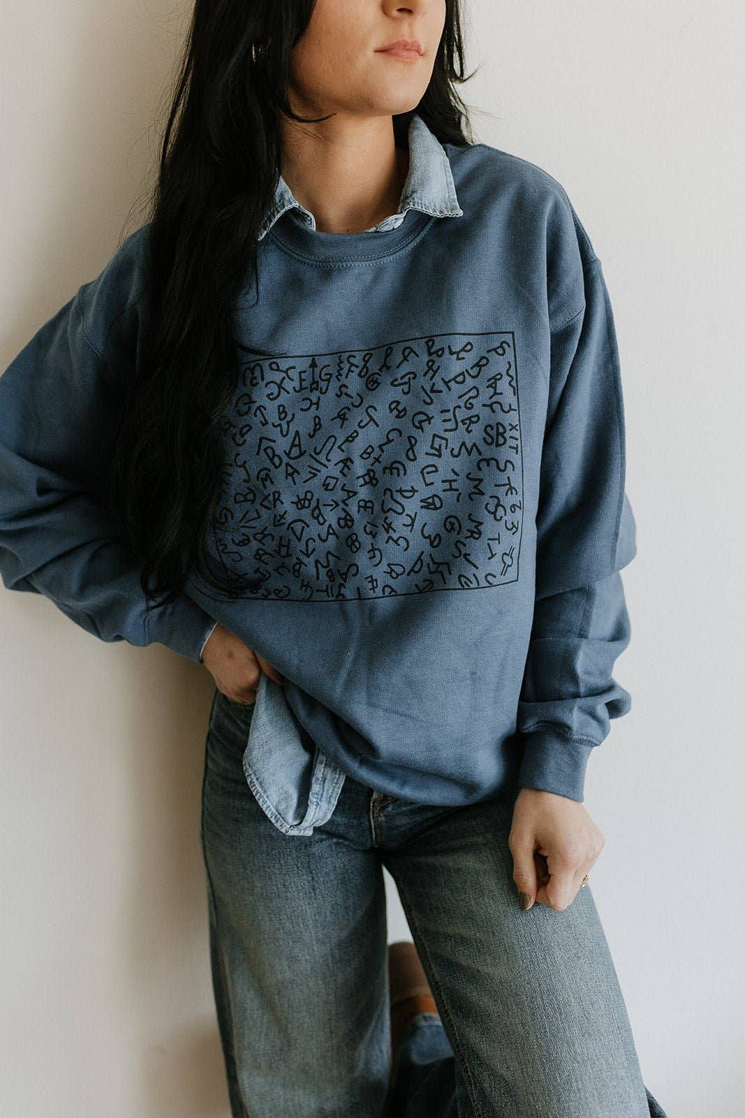 Cattle Brands Graphic Sweatshirt