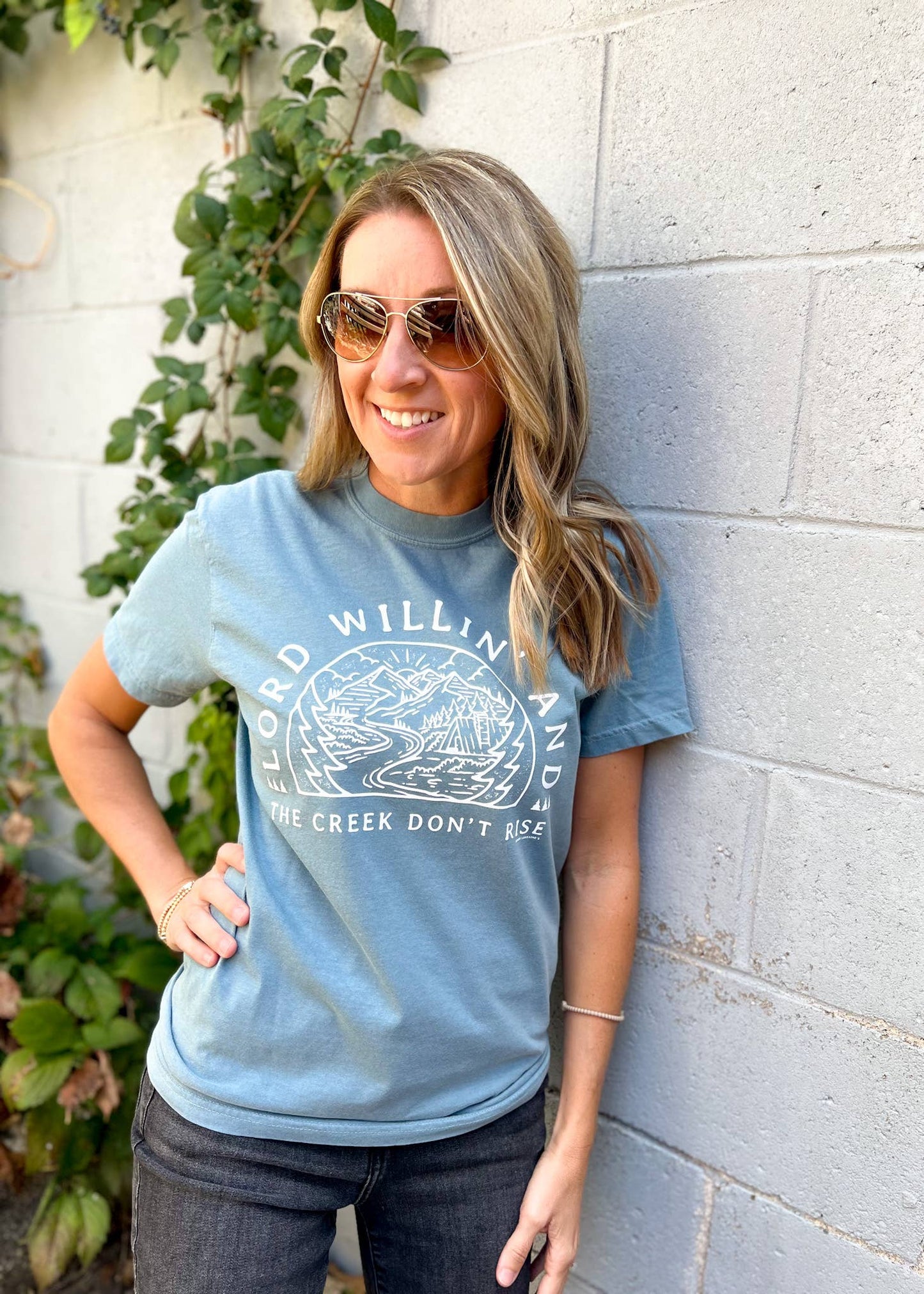 LORD WILLIN' - Comfort Color Graphic Tee  