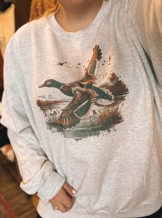 Vintage Duck Mallard Graphic Tshirt or Crewneck