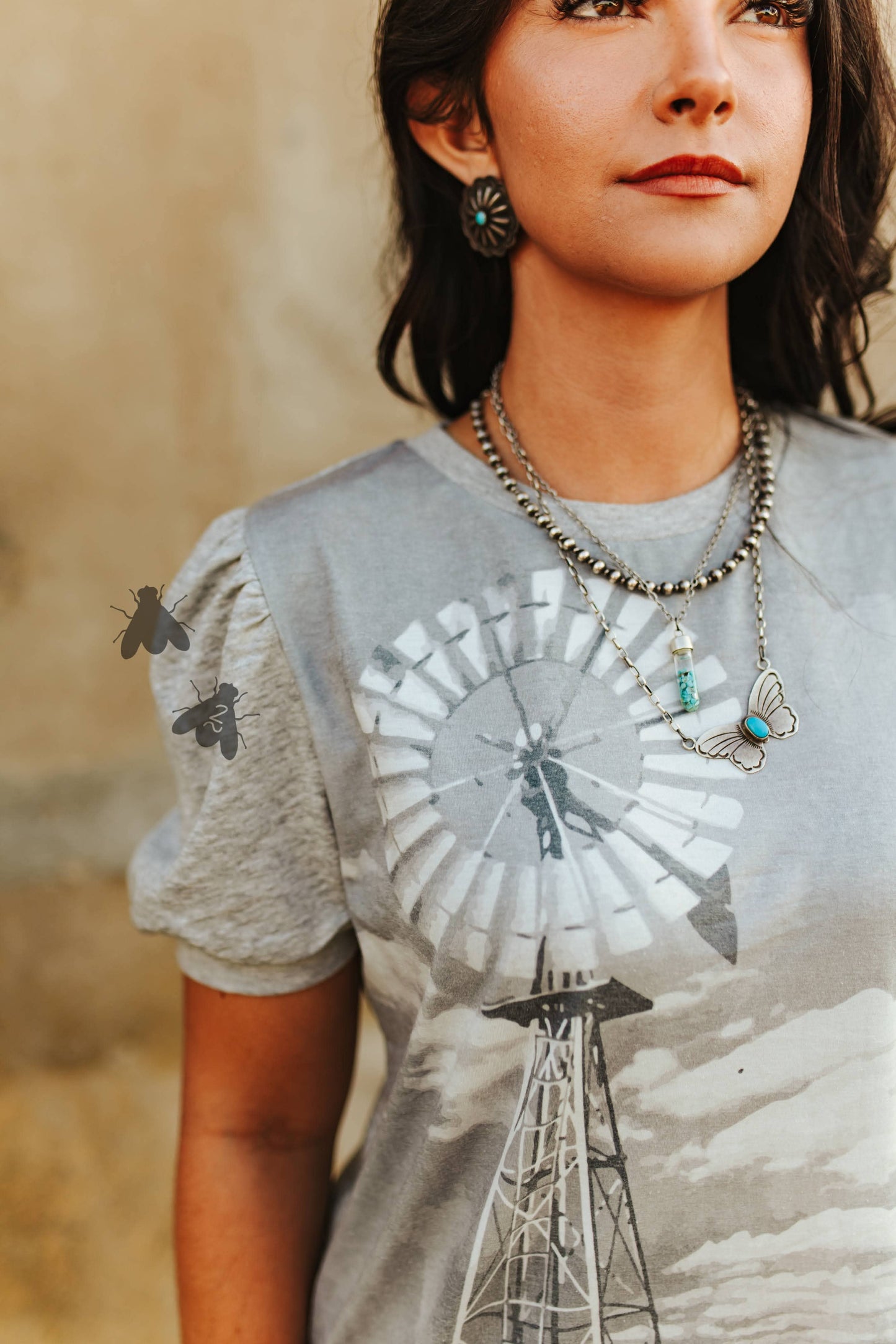 RANCH OASIS Puff Sleeve Tee