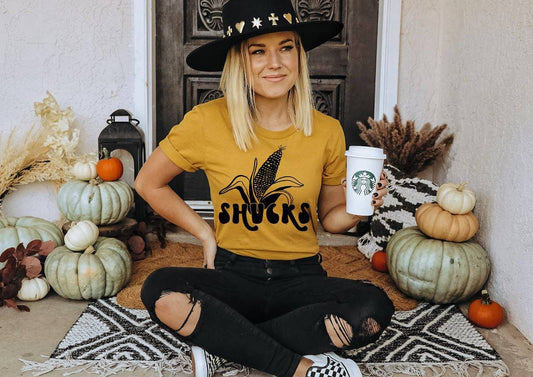 Shucks - Mustard Unisex Short Sleeve Tee