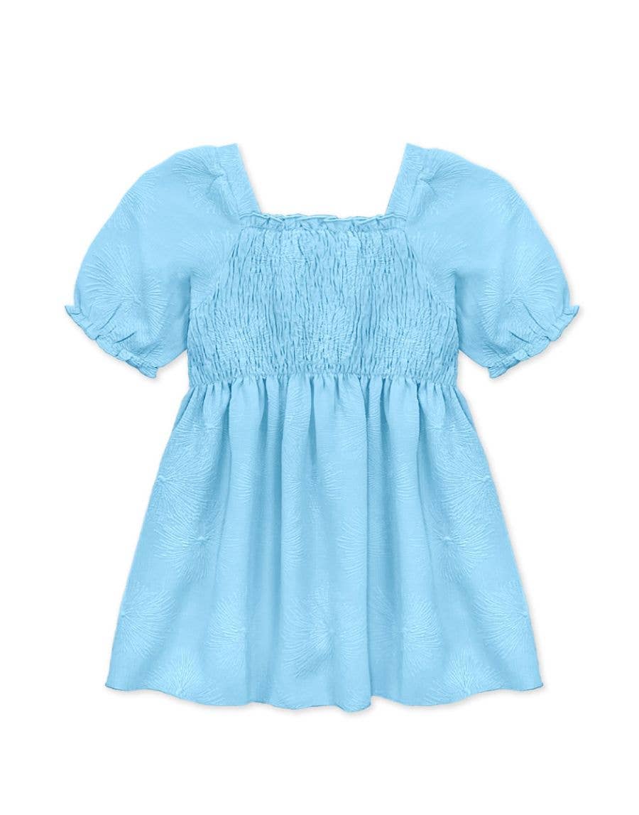 Girl's Fashion Top w/ Puff Sleeve Blue