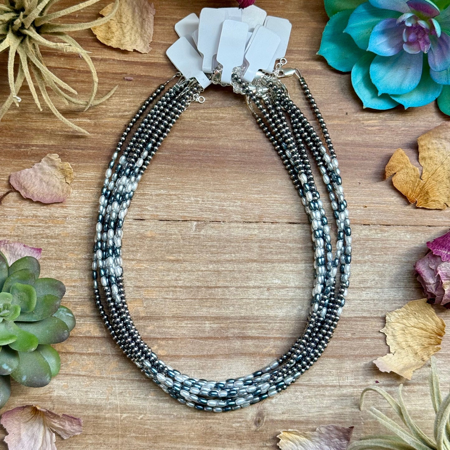 15.25” Freshwater Pearl Necklace – Sterling Silver Pearls