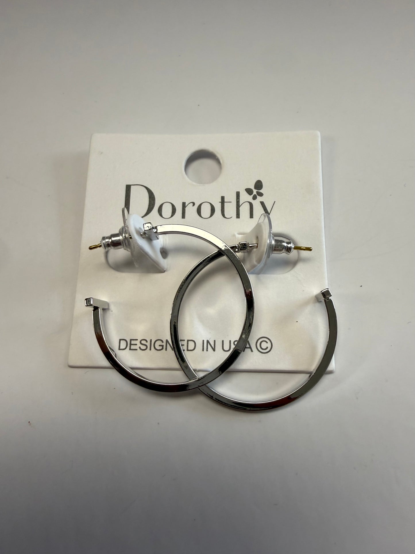 Silver Sleek Hoops