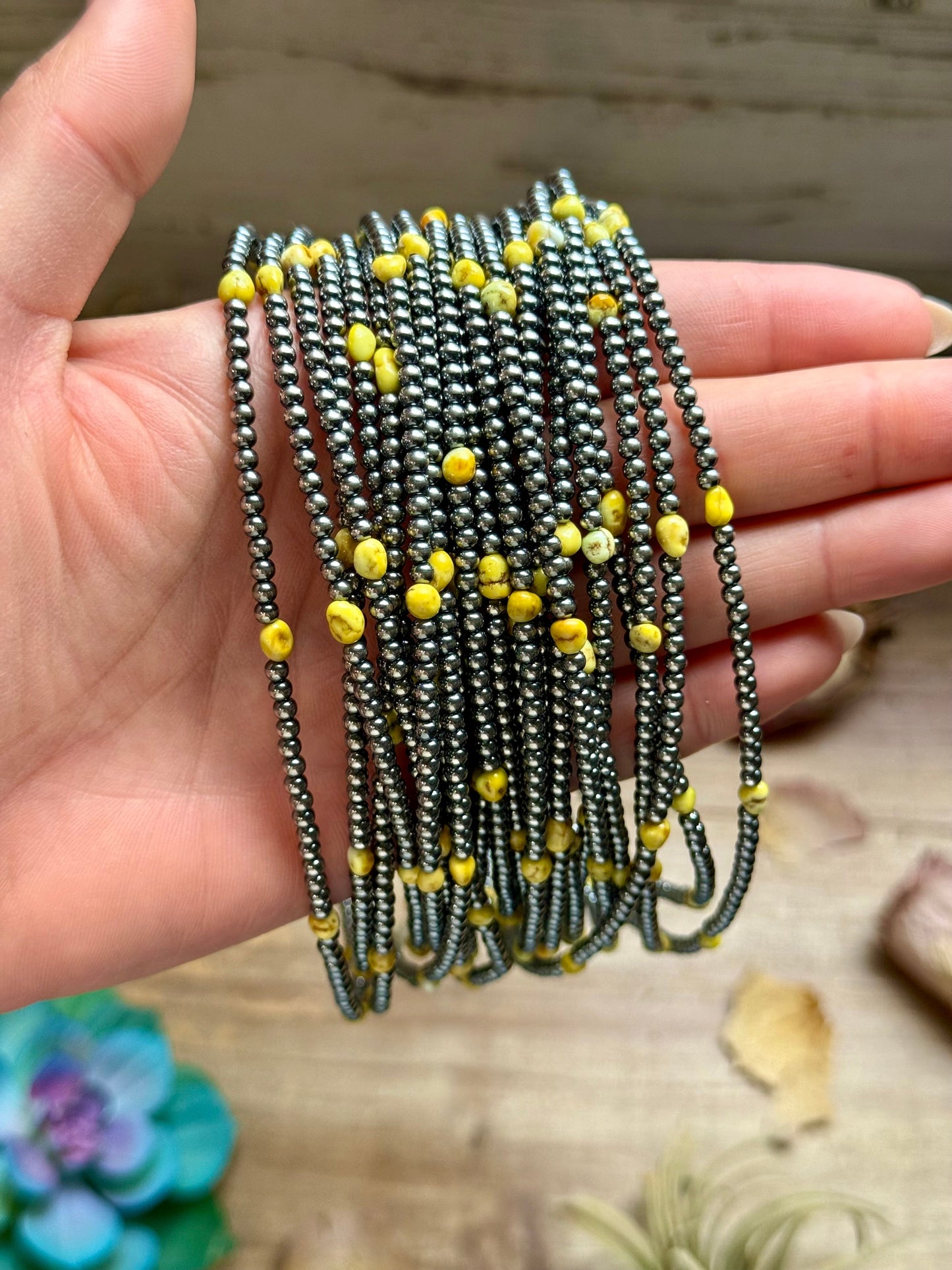 15” Palomino Turquoise Necklace – Sterling Silver Pearls