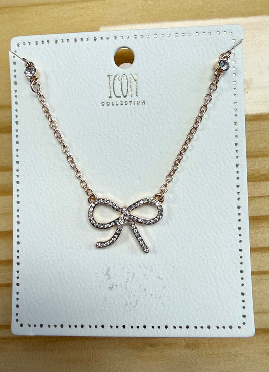 Sweet Talk Bow Necklace