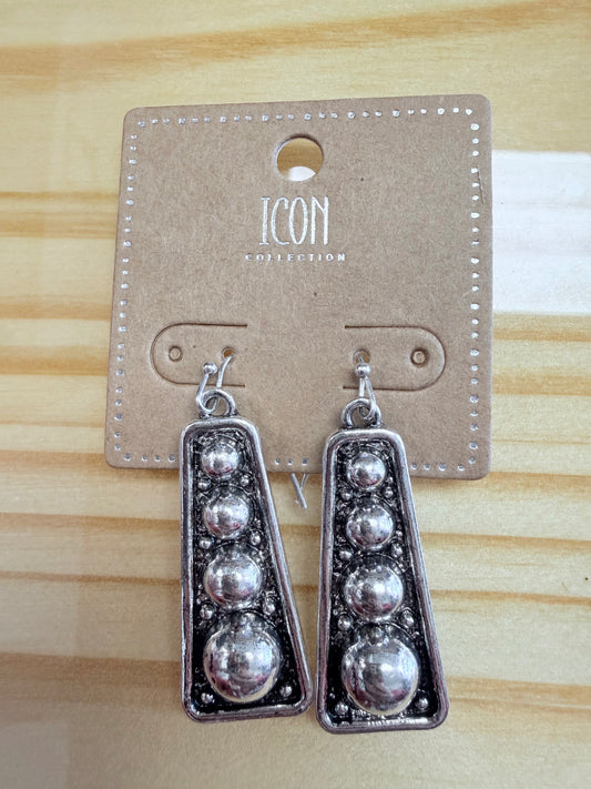 Silver Ridge Drop Earrings