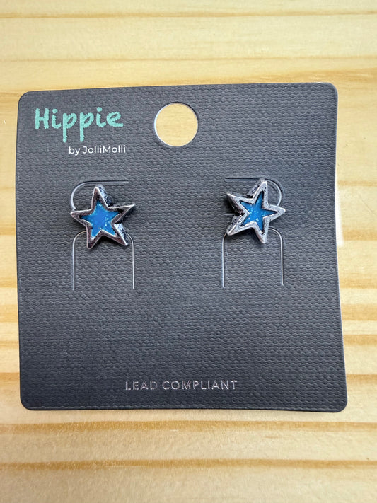 Turquoise Star Studs