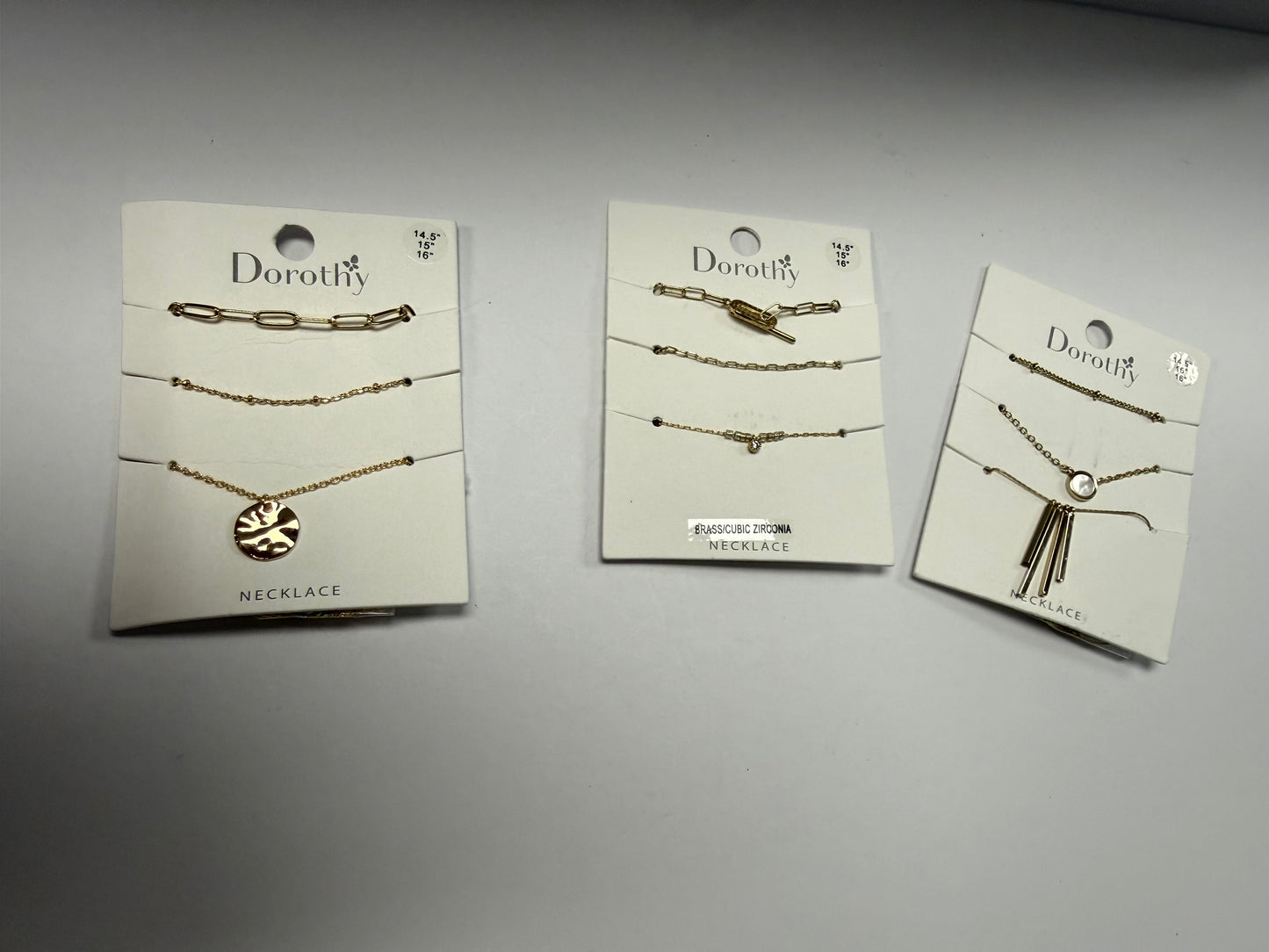 Golden Layered Trio Necklace Set