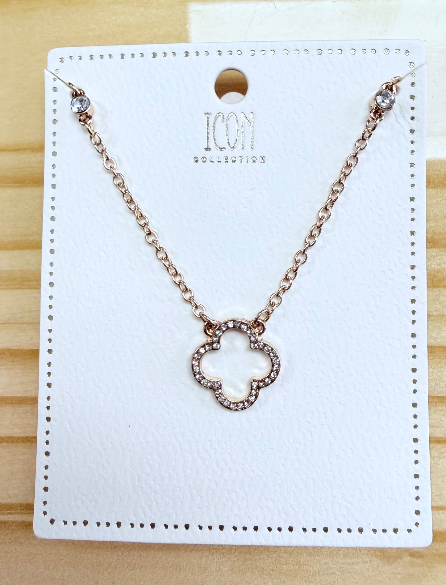 Golden Hour Clover Necklace