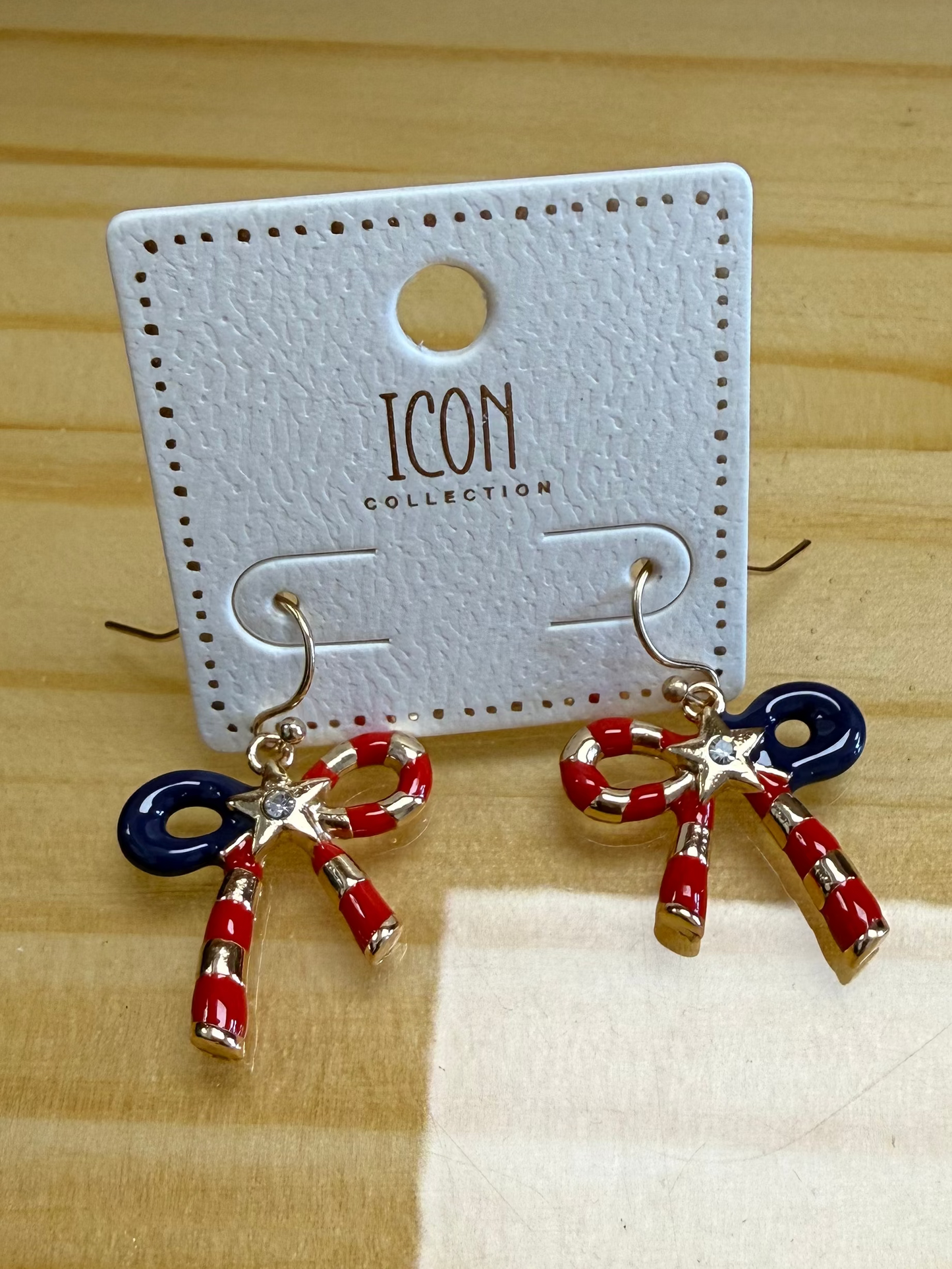 Patriotic Bow Earrings