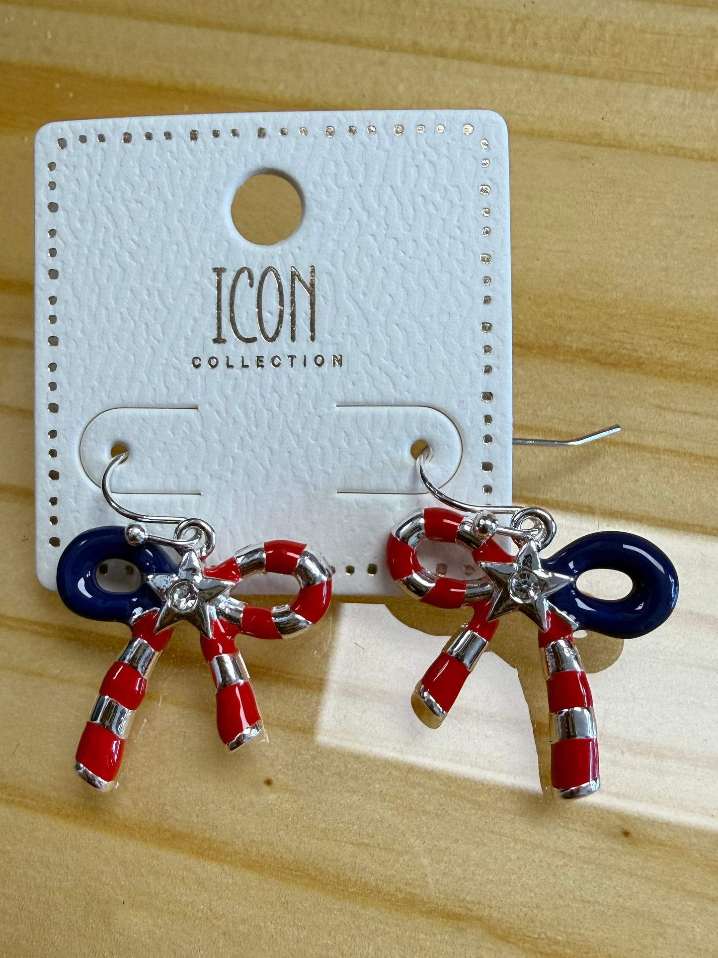 Patriotic Bow Earrings