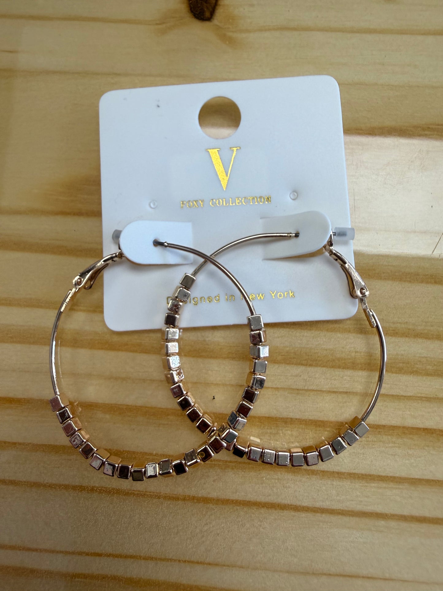 Golden Hour Beaded Hoops