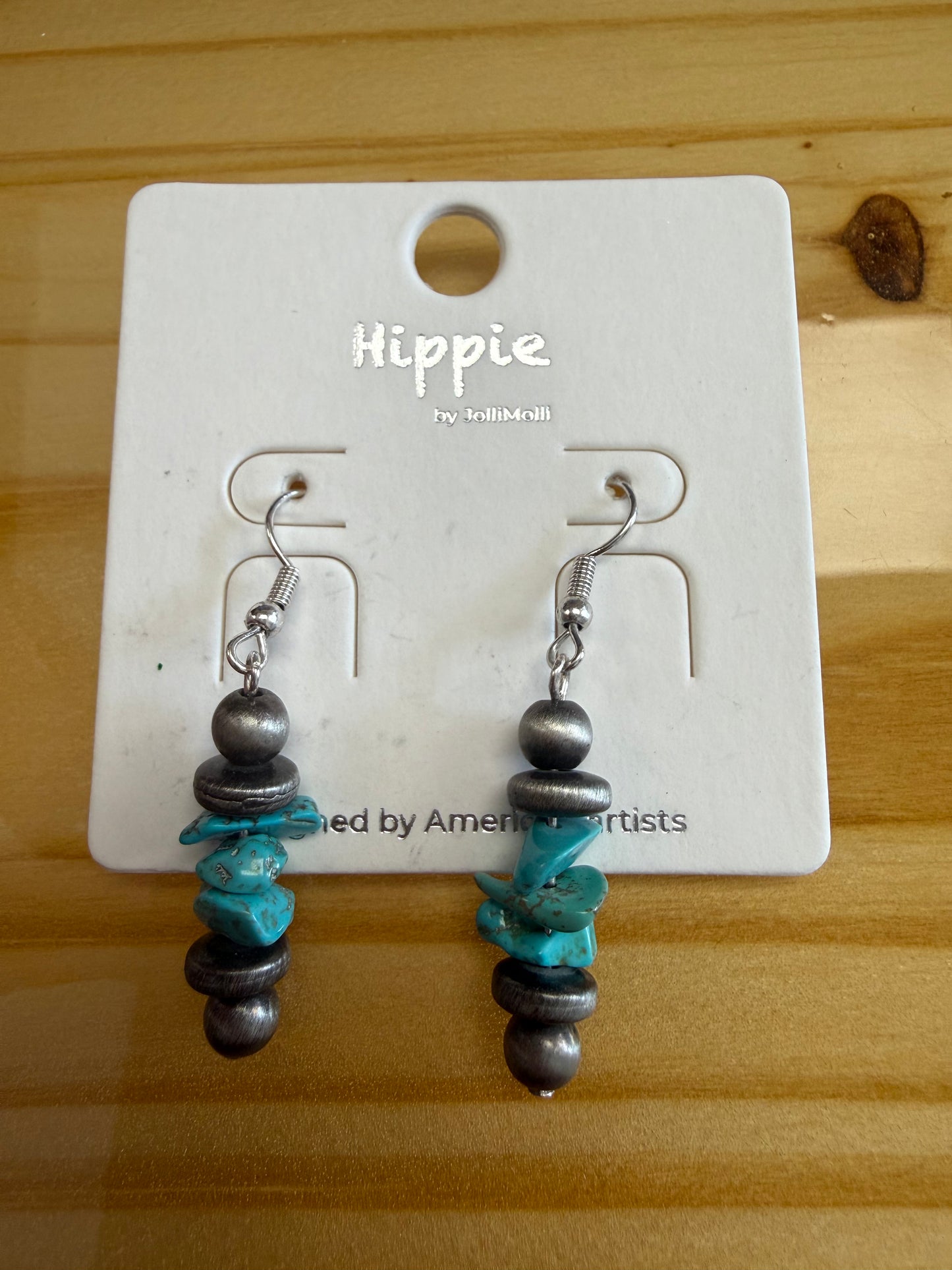Turquoise Trail Beaded Earrings